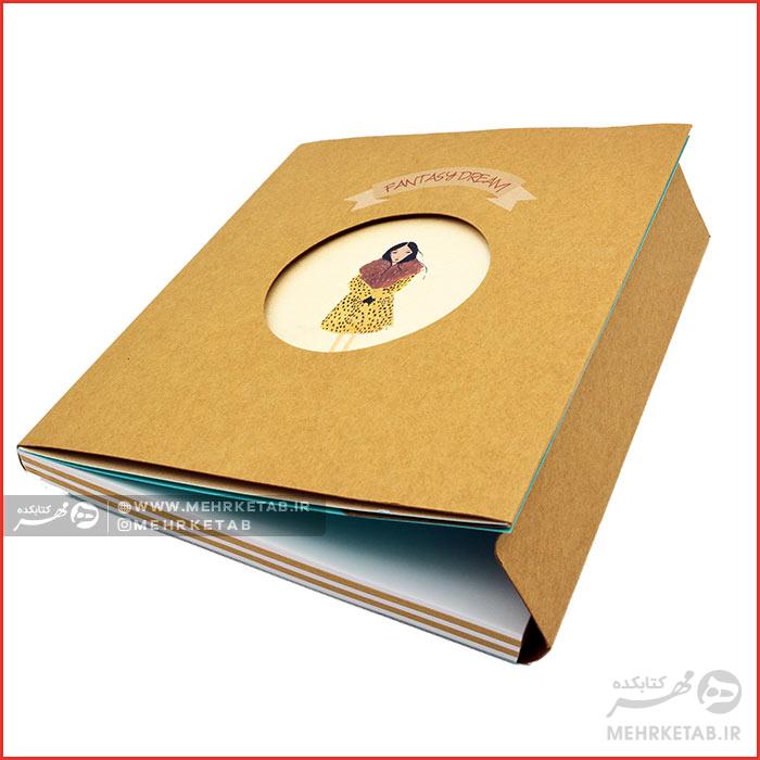 دفتر یادداشت جلد کرافت طرح دختر - تصویر 3