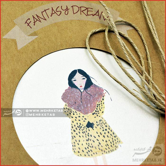 دفتر یادداشت جلد کرافت طرح دختر - تصویر 2