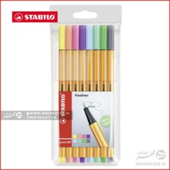 روان نویس نوک نمدی استابیلو طیف رنگ های پاستلی STABILO Point 88 Shades of Pastel Color Fine