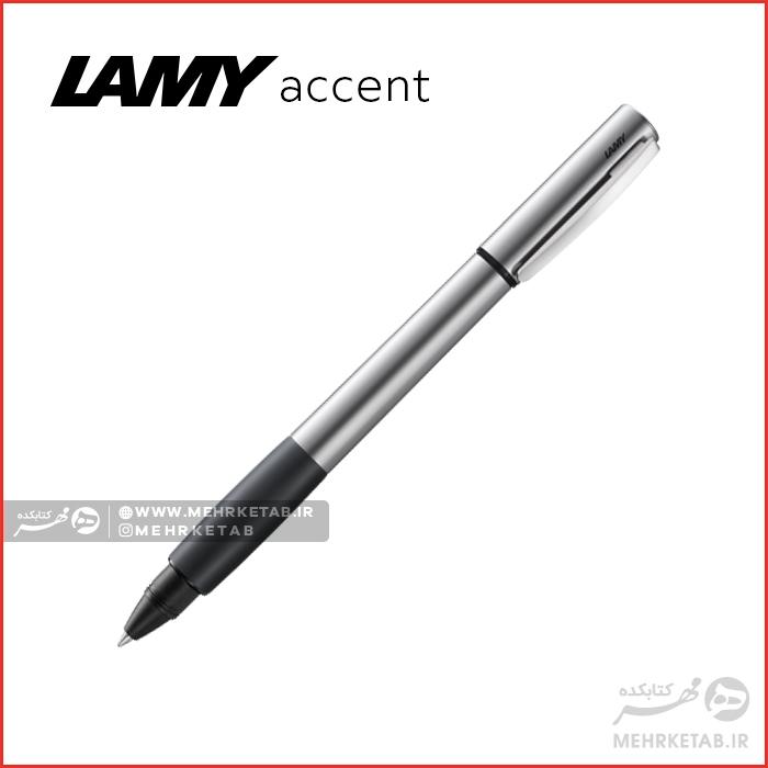 روان نویس لامی سری اکسنت رنگ نقره ای رابر LAMY accent Al KK Rollerball pen