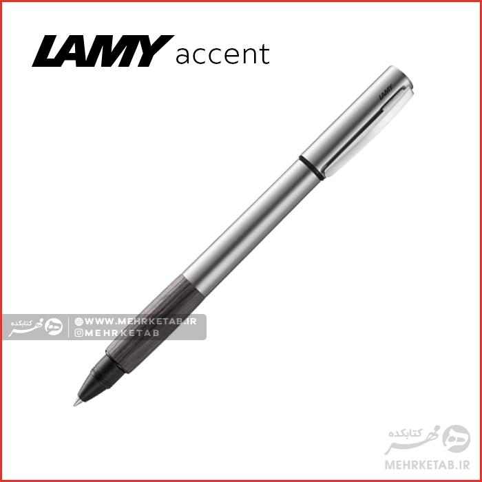 روان نویس لامی سری اکسنت رنگ نقره ای چوب LAMY accent Al KW Rollerball pen
