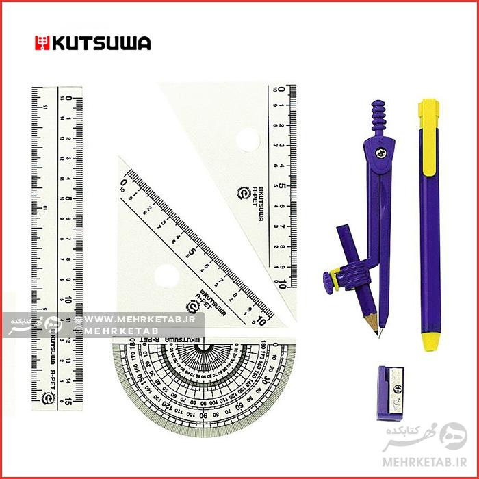 ست پرگار مهندسی کوتساوا Ruler set AP010 Kutsuwa Cased - تصویر 3