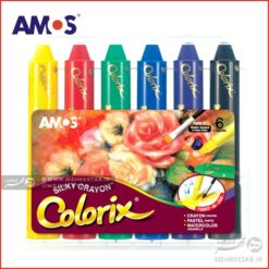 سه کاره ۶ رنگ آموس AMOS Colorix Silky Crayon 6c