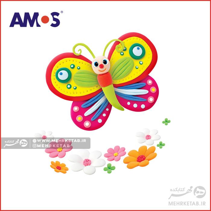 خمیر بازی ۴ رنگ (مجسمه سازی) آموس همراه ابزار AMOS i Clay 4 Colors - تصویر 2