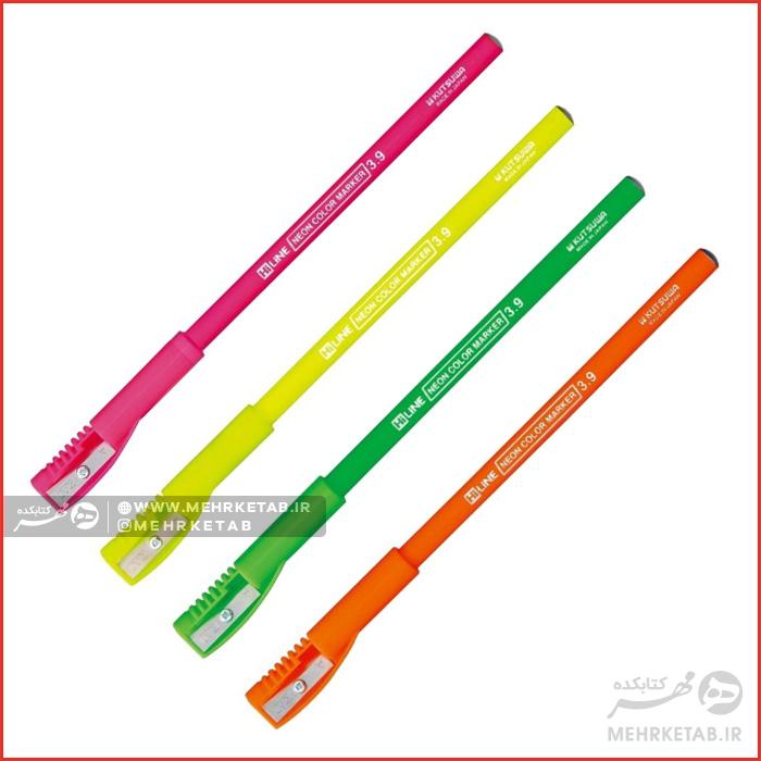 مداد هایلایتر کوتساوا Kutsuwa Fluorescent Color Pencil