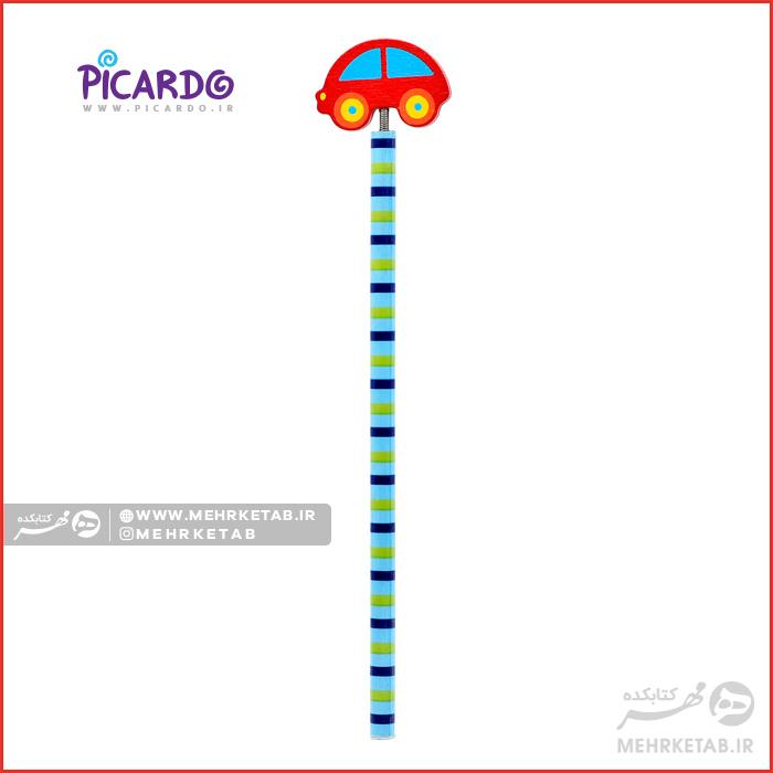 مداد فانتزی فنردار طرح ماشین و گل پیکاردو - تصویر 2