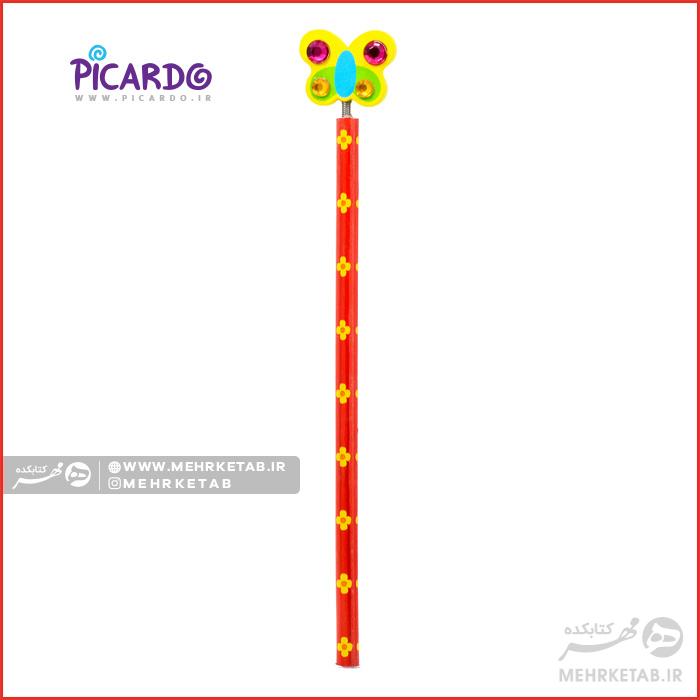 مداد فانتزی فنردار طرح ماشین و گل پیکاردو - تصویر 4