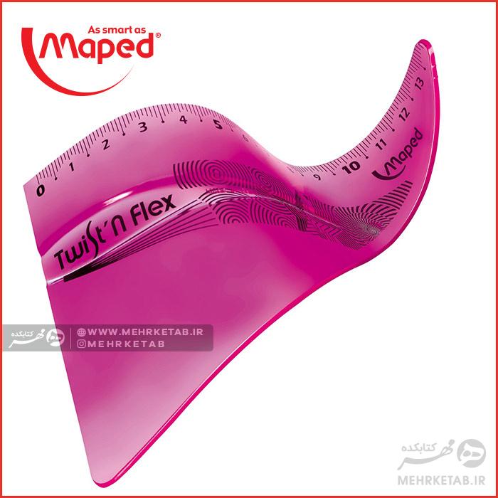 ست خط کش و گونیا و نقاله انعطاف پذیر مپد Maped Twist'n Flex 3PCS - تصویر 3