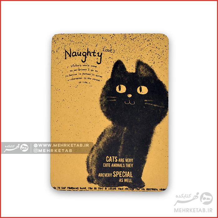 دفتر یادداشت جیبی طرح گربه (صحافی دوخت)