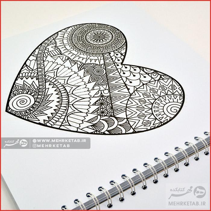 کتاب رنگ آمیزی بزرگسالان آنتی استرس جلد۵   (عشاق) - تصویر 4