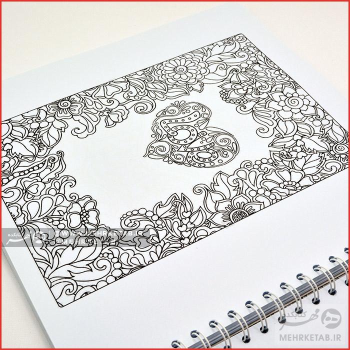 کتاب رنگ آمیزی بزرگسالان آنتی استرس جلد۵   (عشاق) - تصویر 2