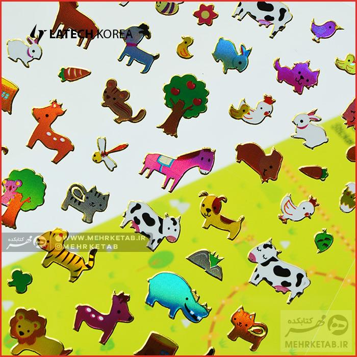 استیکر لاتک طرح حیوانات - تصویر 2