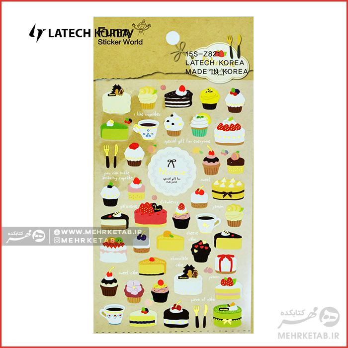 استیکر لاتک طرح شیرینی