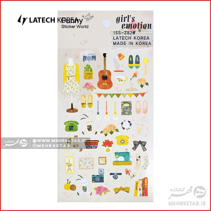 استیکر لاتک طرح دخترانه