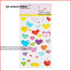 استیکر لاتک طرح قلب