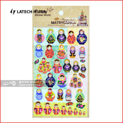 استیکر لاتک طرح ماتریوشکا
