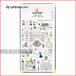 استیکر لاتک طرح Moscow