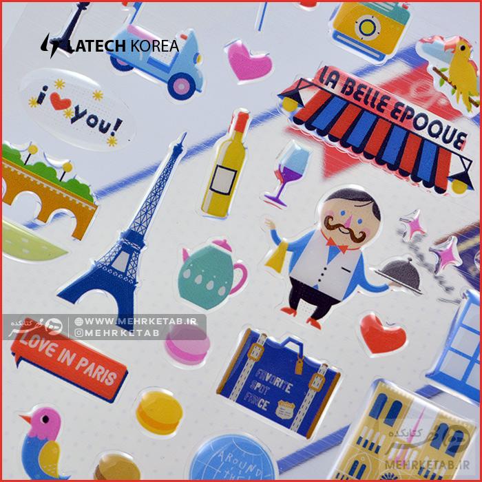 استیکر لاتک طرح پاریس - تصویر 2