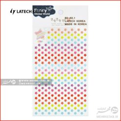 استیکر لاتک طرح ستاره رنگی