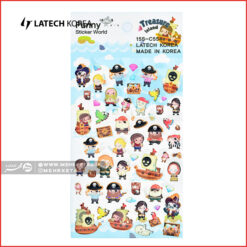 استیکر لاتک طرح جزیره گنج