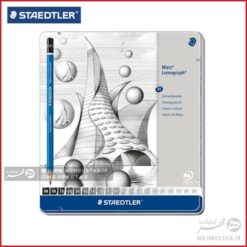 ست 20 تایی مداد طراحی استدلر Staedtler Mars Lumograph 100 G20 Pencils Soft Grades 8B-6H