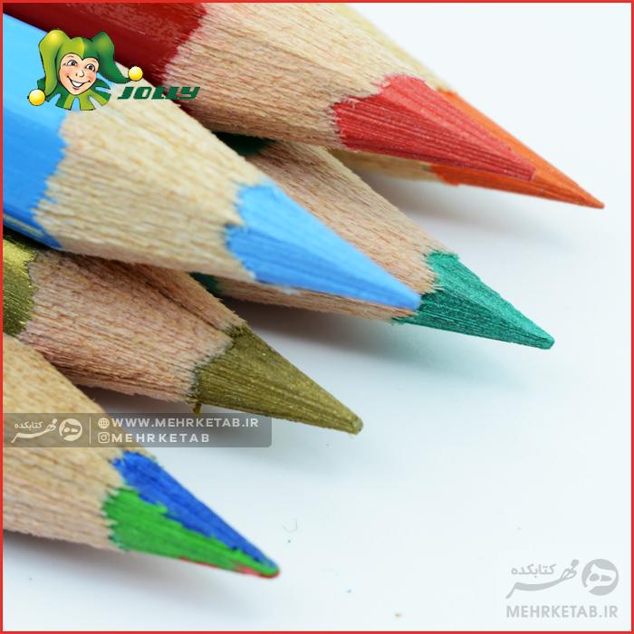 مداد رنگی 12 رنگ آبرنگی جولی Jolly Supersticks Aqua Pencil 12 - تصویر 2