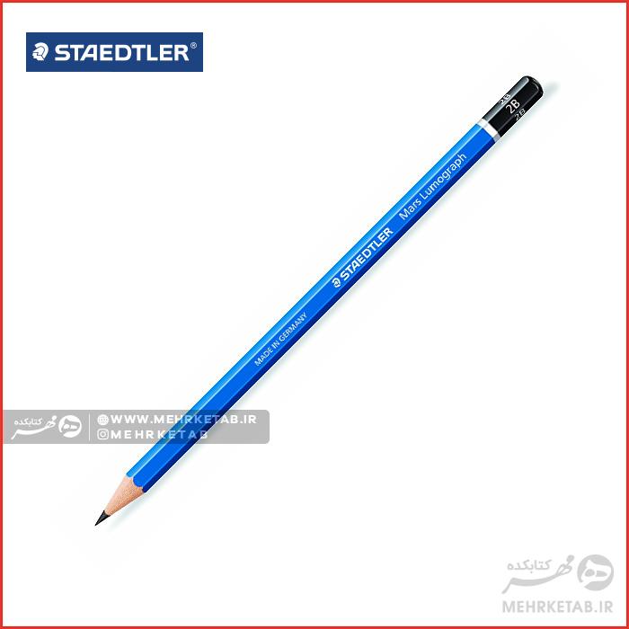 ست 20 تایی مداد طراحی استدلر Staedtler Mars Lumograph 100 G20 Pencils Soft Grades 8B-6H - تصویر 3