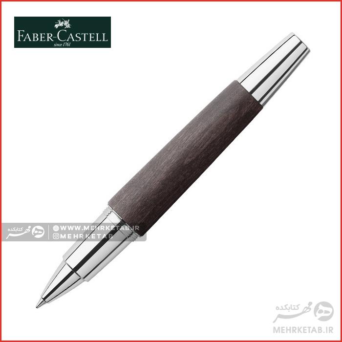 روان نویس ایموشن فابرکاستل رنگ مشکی Faber-Castell e-motion Pearwood Rollerball Pen Black - تصویر 3