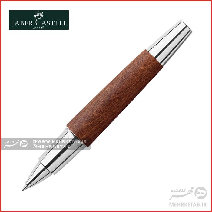 روان نویس ایموشن فابرکاستل رنگ قهوه ای Faber-Castell e-motion Pearwood Rollerball Pen Brown - تصویر 3