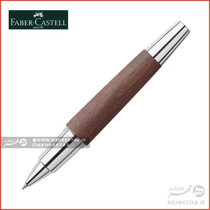 روان نویس ایموشن فابرکاستل رنگ قهوه ای تیره Faber-Castell e-motion Pearwood Rollerball Pen Dark Brown - تصویر 3