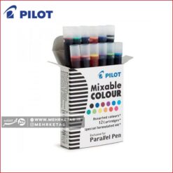 خودنویس کالیگرافی پارالل پایلوت Pilot Parallel Pen - کارتریج جوهر 12 رنگ