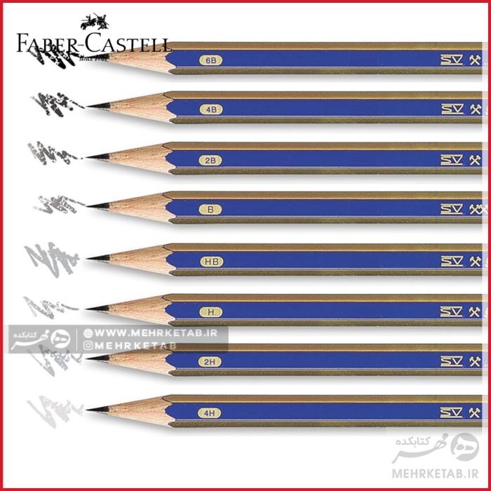 مداد طراحی گلدفابر شرکت فابر کاستل Faber-Castell  gold faber Pencil - تصویر 2
