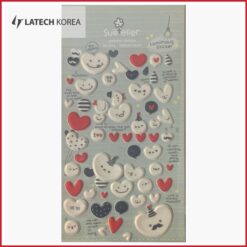 استیکر لاتک طرح قلب یاهو برجسته  Latech Sticker