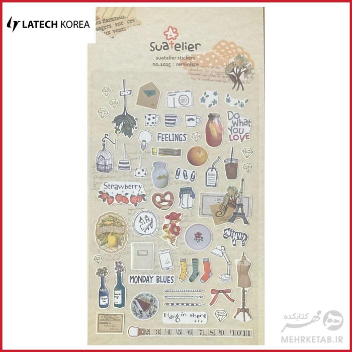 استیکر لاتک طرح نوستالژی  Latech Sticker