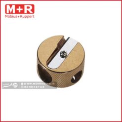 تراش حرفه ای مدل نارنج دو سوراخ  ام آر M+R Double Hole Round Brass Sharpener