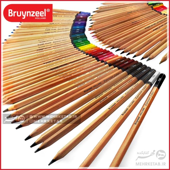 مداد رنگی 72 رنگ برونزیل Bruynzeel - Expression Colour Artist Colouring Pencils - Gift Tin of 72 Assorted Colours - تصویر 2