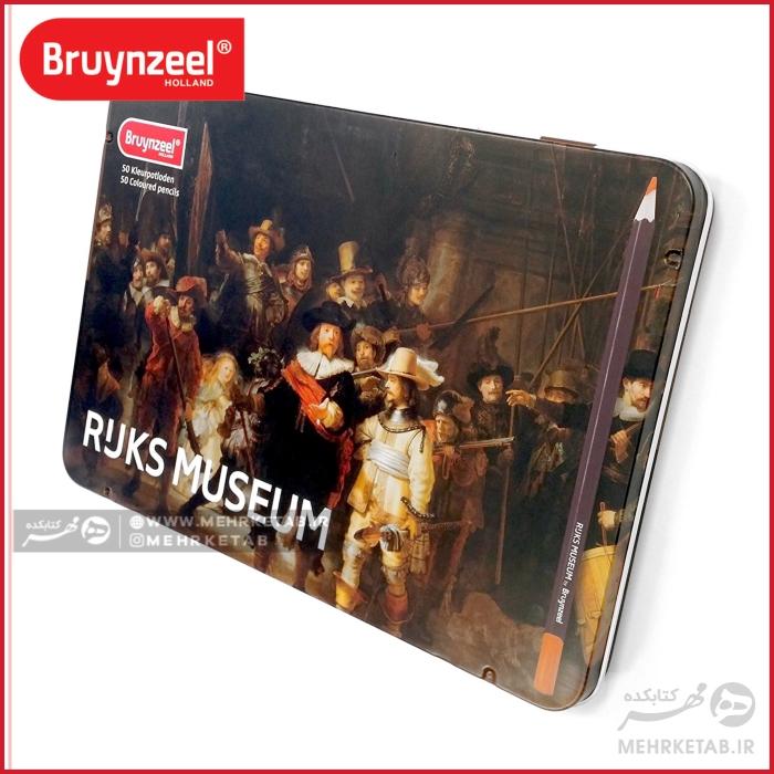 مداد رنگی 50 رنگ برونزیل سری راکس Bruynzeel - Rijks Museum Edition of 50 Colouring Pencils - تصویر 4