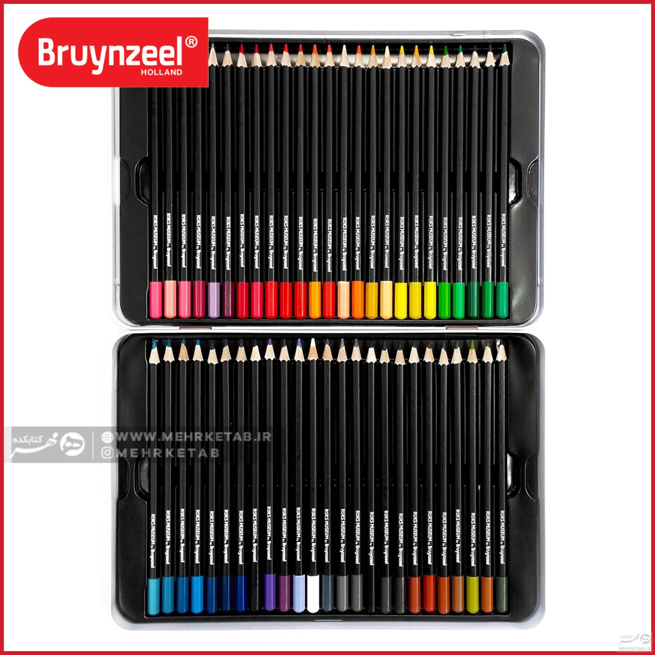 مداد رنگی 50 رنگ برونزیل سری راکس Bruynzeel - Rijks Museum Edition of 50 Colouring Pencils - تصویر 2