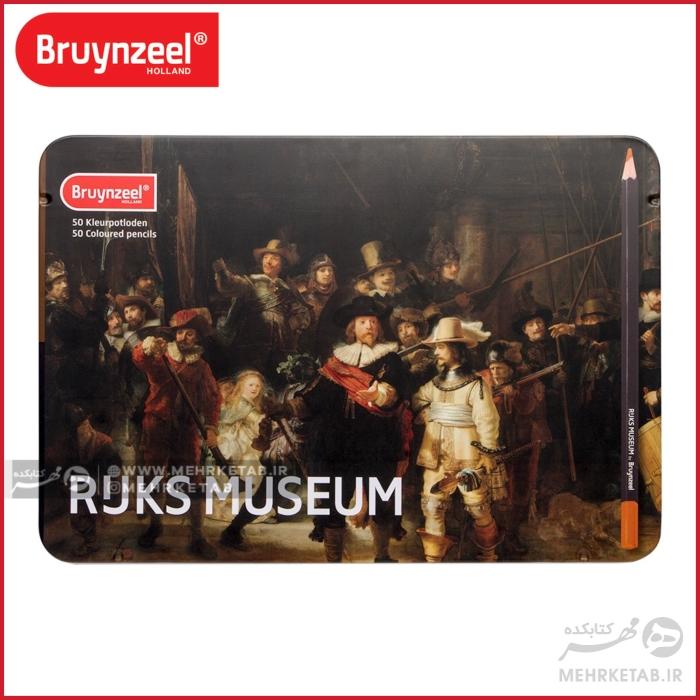 مداد رنگی 50 رنگ برونزیل سری راکس Bruynzeel - Rijks Museum Edition of 50 Colouring Pencils
