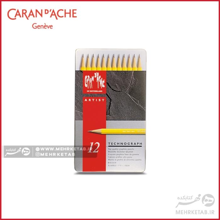 ست مداد طراحی کرن داش  Caran D'ache - Technograph Graphite Drafting Pencil Set 12