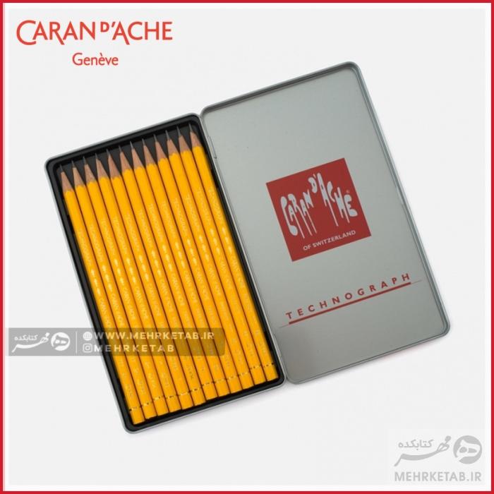 ست مداد طراحی کرن داش  Caran D'ache - Technograph Graphite Drafting Pencil Set 12 - تصویر 2