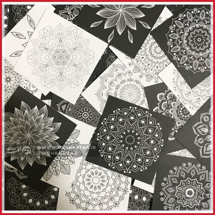 مجموعه کارت پستال  رنگ آمیزی بزرگسالان