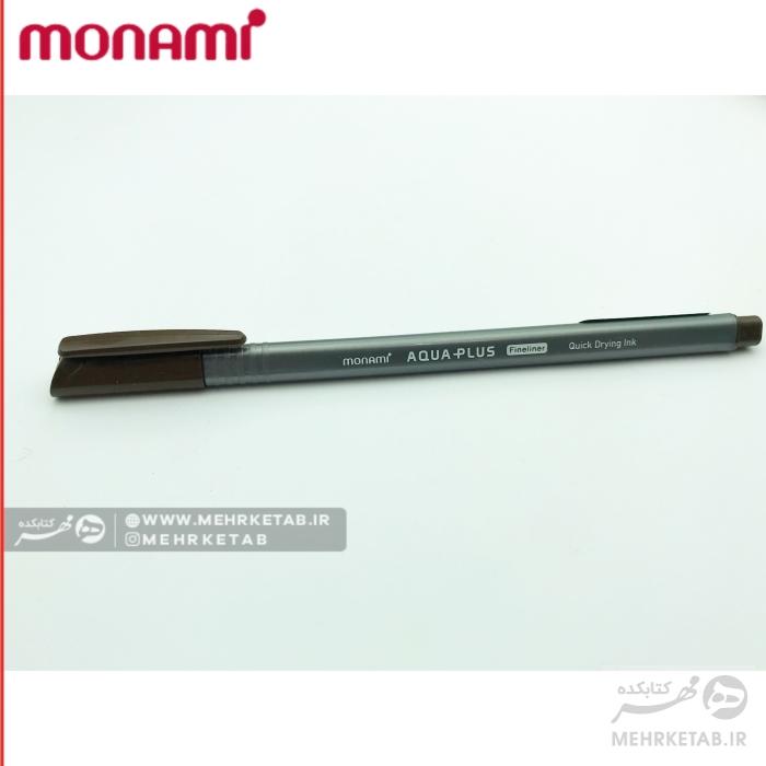 روان نویس نوک نمدی مونامی تک رنگ monami aqua plus fine liner - تصویر 12