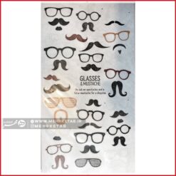 استیکر لاتک طرح عینک 2