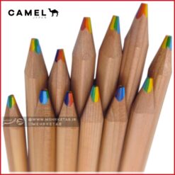 مداد رنگین کمانی بدنه چوبی کمل Camel wooden Body Rainbow