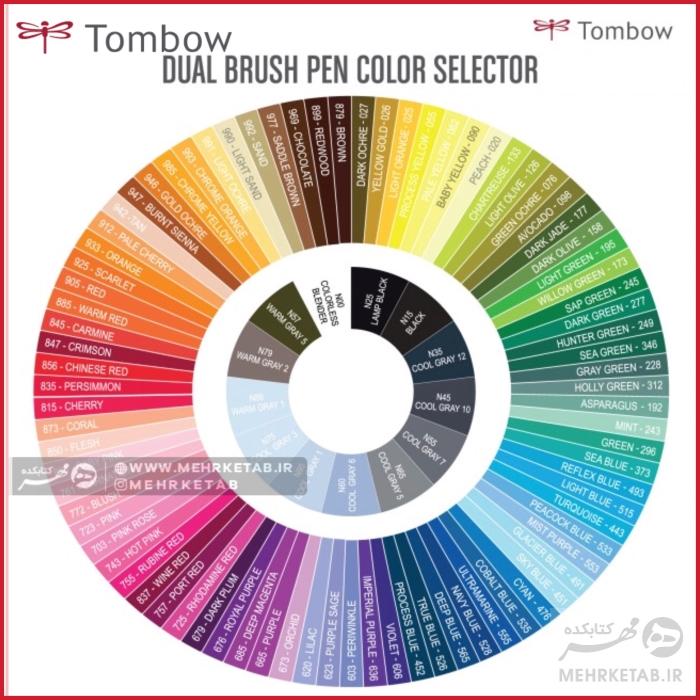 ماژیک براش دو سر تومبوTombow ABT Dual Brush Pen - تصویر 5