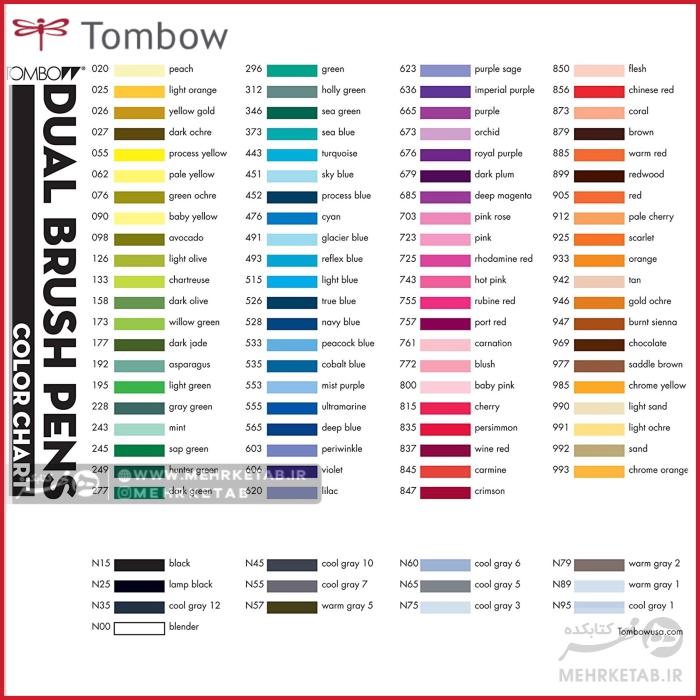 ماژیک براش دو سر تومبوTombow ABT Dual Brush Pen - تصویر 3