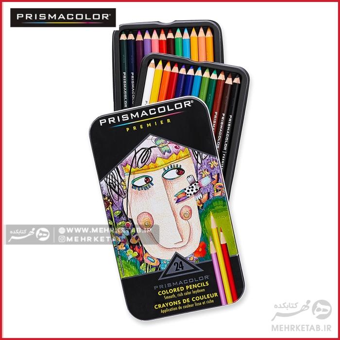 مداد رنگی 24 رنگ پریسما کالر Prismacolor Premier Colored Pencils, Soft Core, 24-Count