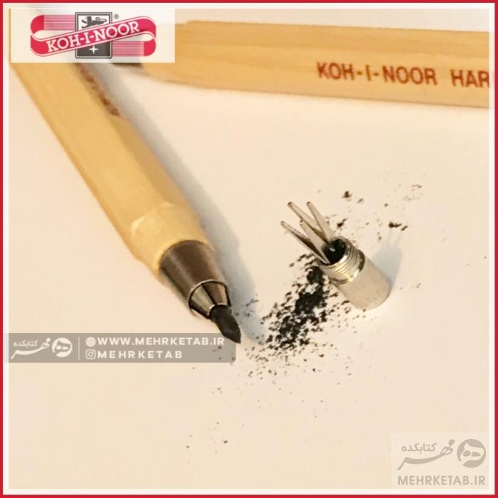 اتود دو میلی متری بدنه چوبی کوه نور Koh-I-Noor Versatil 5208 2mm Wooden Clutch Pencil - تصویر 2