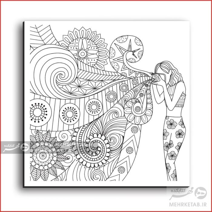 تخته شاسی رنگ آمیزی بزرگسالان کد 1358